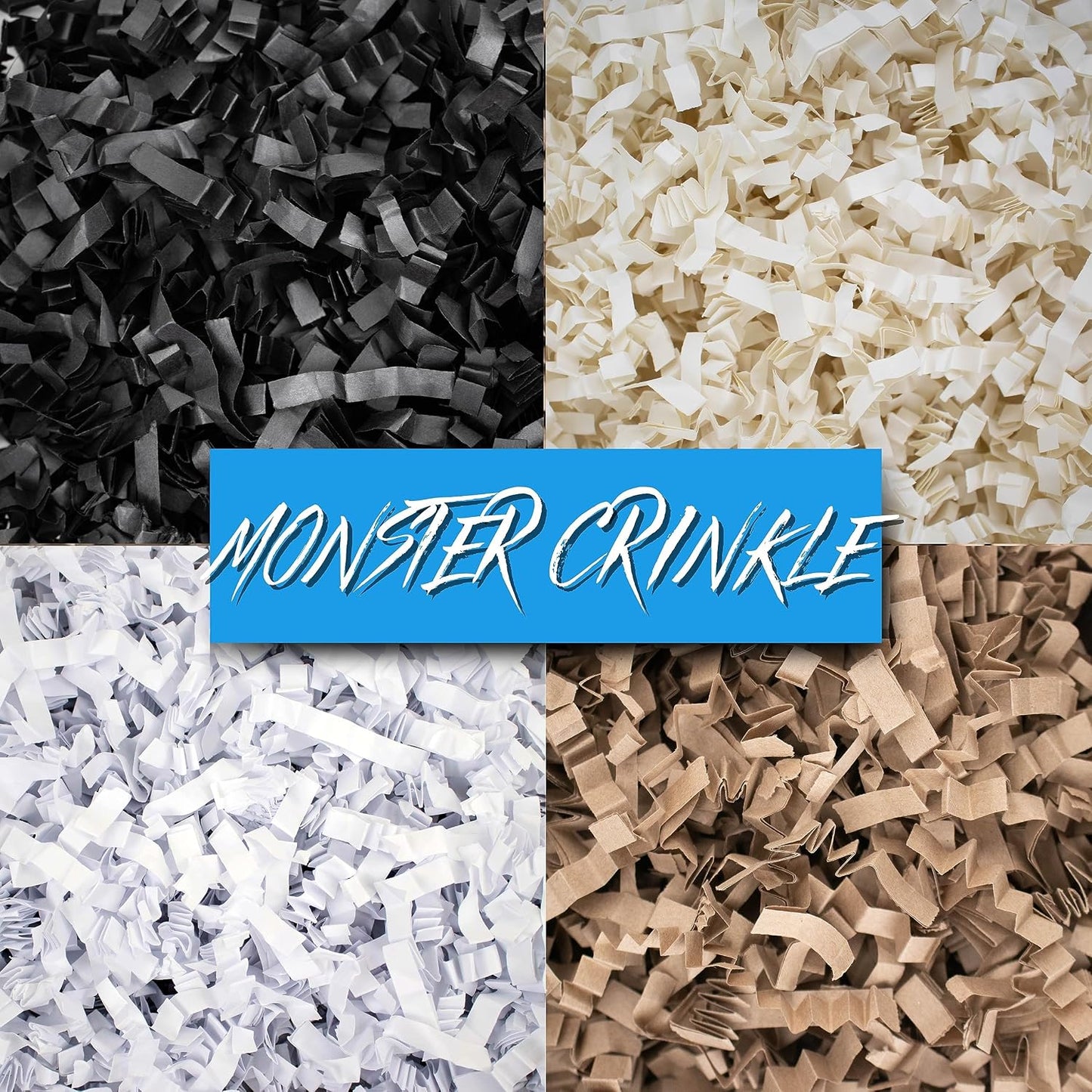 Crinkle Cut Paper Shred Filler - 1LB Kraft - Decorative & Protective Packaging for Bridesmaid Gifts & Bridesmaid Proposal Gifts Holiday Stuffers Birthdays Wedding & Anniversaries