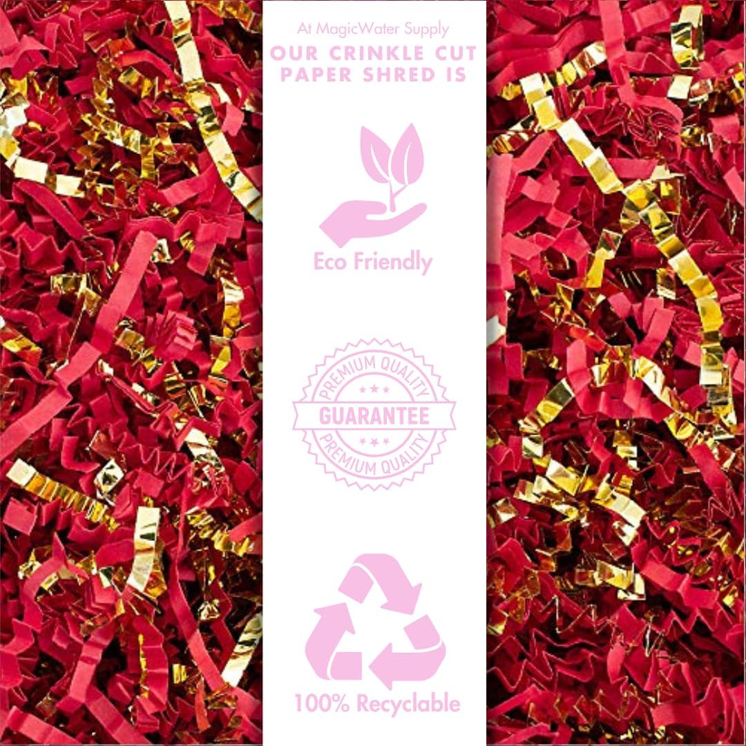 Crinkle Cut Paper Shred Filler - 1LB Kraft - Decorative & Protective Packaging for Bridesmaid Gifts & Bridesmaid Proposal Gifts Holiday Stuffers Birthdays Wedding & Anniversaries
