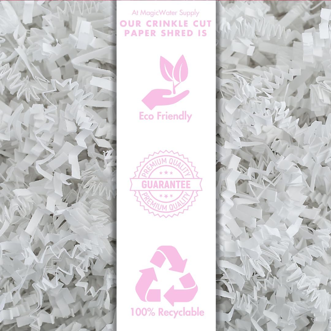 Crinkle Cut Paper Shred Filler - 1LB Kraft - Decorative & Protective Packaging for Bridesmaid Gifts & Bridesmaid Proposal Gifts Holiday Stuffers Birthdays Wedding & Anniversaries