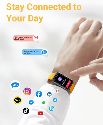 Amzhero Health Fitness Tracker with 24/7 Heart Rate, Blood Oxygen, Blood Pressure, Sleep Tracker, 5ATM Waterproof Activity Trackers with Step Tracker, Pedometer (S & L Bands Included)