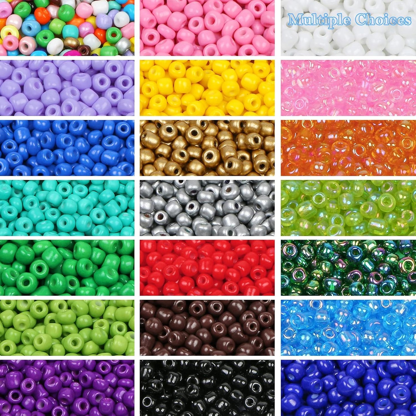 2200pcs Glass Seed Beads Bulk, 4mm 6/0 Pony Beads Bulk for Jewelry Making Mini Spacer Beads Loose Beads Craft Small Glass Seed Beads for DIY Bracelet Wrist (Bright Yellow)
