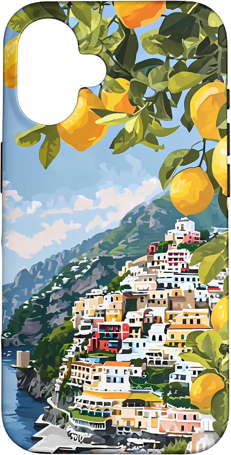 Italian Coast with Amalfi Lemons from The Mediterranean Sea Case for iPhone 16