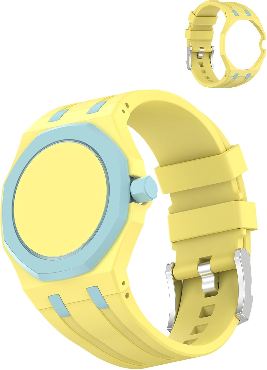 for Swatch Royal Pop Watch Silicone Sport Band,Durable Outdoor Strap,Soft Breathable Wristband Replacement for Fitness,Hiking,Running,Everyday Wear