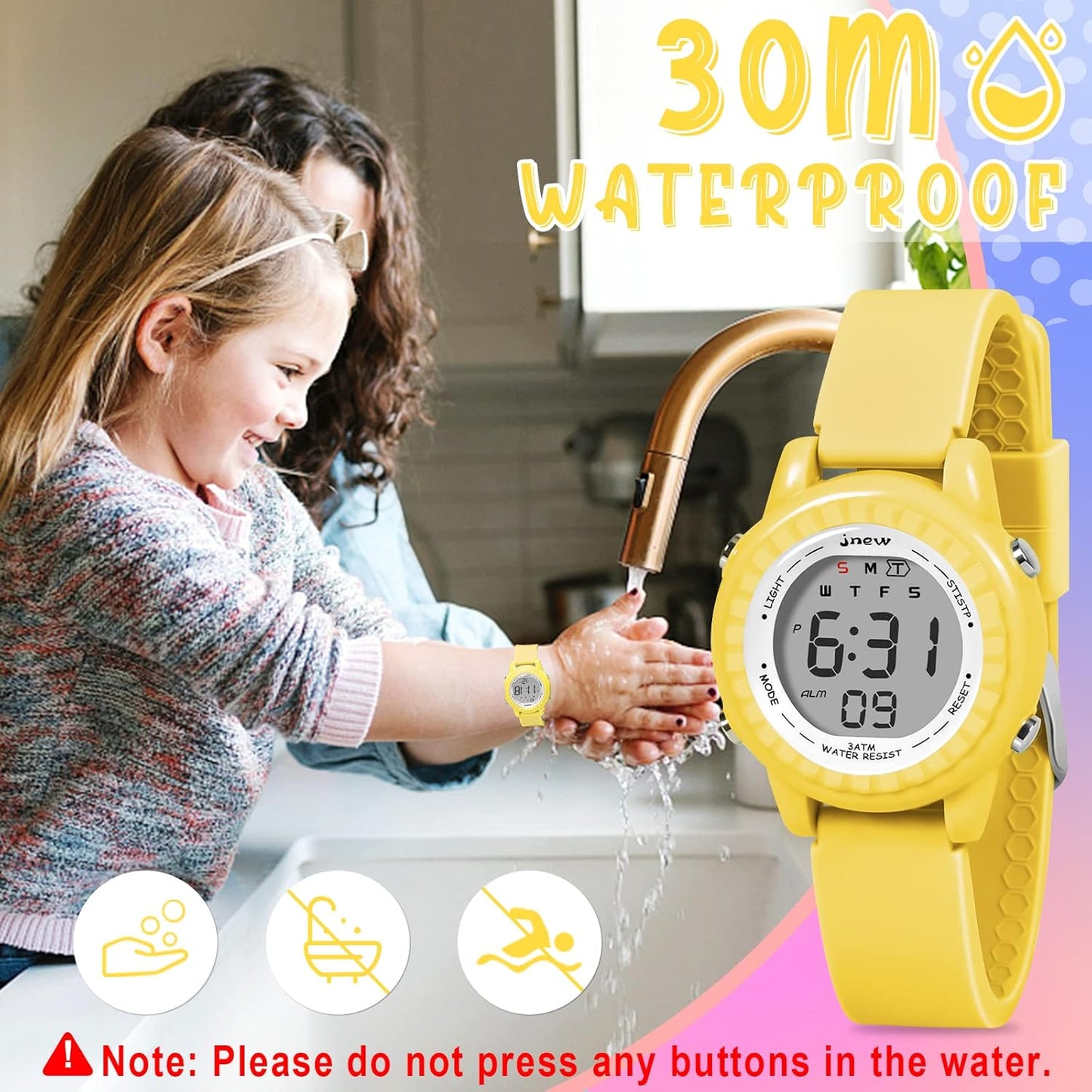 Watches for Girls Boys, LED Waterproof Watches for Kids - Best Kids Gifts