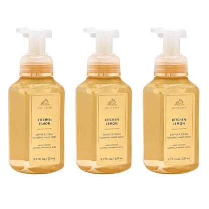 Kitchen Lemon Gentle & Clean Foaming Hand Soap - Germ-Cleansing Hand Soap with Gentle Cleansing & Conditioning Formula - Dermatologist Approved - Thoughtful Gift - 3-Pack
