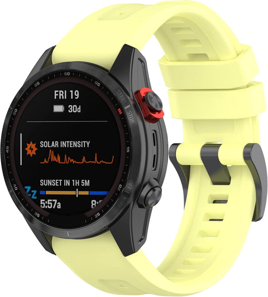 Compatible with Garmin Forerunner 965 Bands, Soft Silicone Wristbands Replacement band for Garmin Forerunner 965 Smartwatch