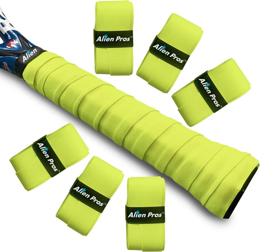 Tennis Racket Grip Tape (6 Grips) – Precut and Light Tac Feel Tennis Grip – Tennis Overgrip Grip Tape Tennis Racket – Wrap Your Racquet for High Performance (6 Grips)