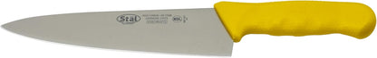 8" Commercial-Grade Chef's Knife with German Steel Blade, Yellow