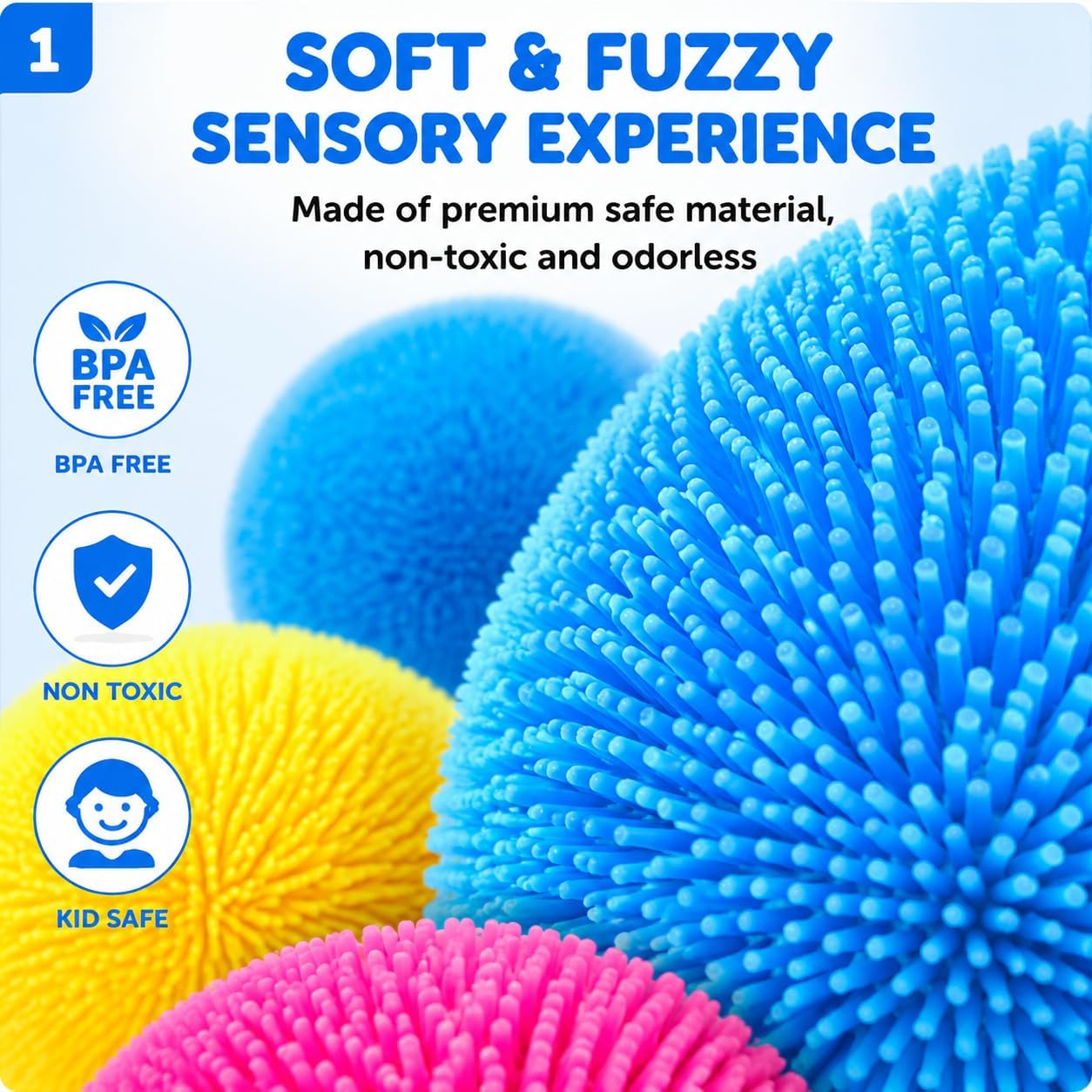 1pcs Yellow Stress Squishy Ball Squishies Stress Relief Fidget Toy for Kids & Adults, Squeeze Cute Slow Rise Sensory Birthday Gift Party Favors