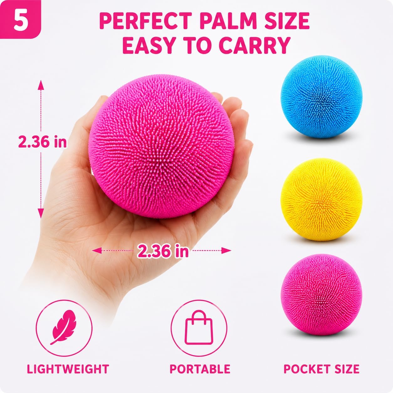 1pcs Yellow Stress Squishy Ball Squishies Stress Relief Fidget Toy for Kids & Adults, Squeeze Cute Slow Rise Sensory Birthday Gift Party Favors