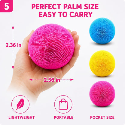 1pcs Yellow Stress Squishy Ball Squishies Stress Relief Fidget Toy for Kids & Adults, Squeeze Cute Slow Rise Sensory Birthday Gift Party Favors
