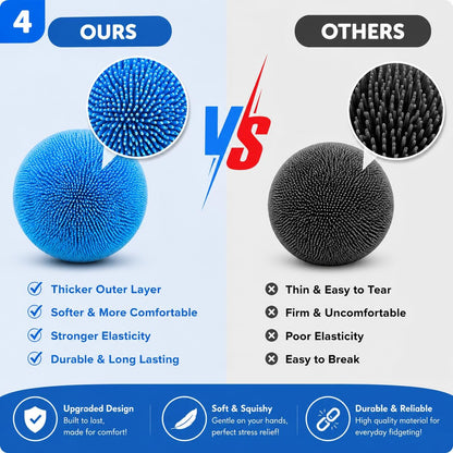 1pcs Yellow Stress Squishy Ball Squishies Stress Relief Fidget Toy for Kids & Adults, Squeeze Cute Slow Rise Sensory Birthday Gift Party Favors