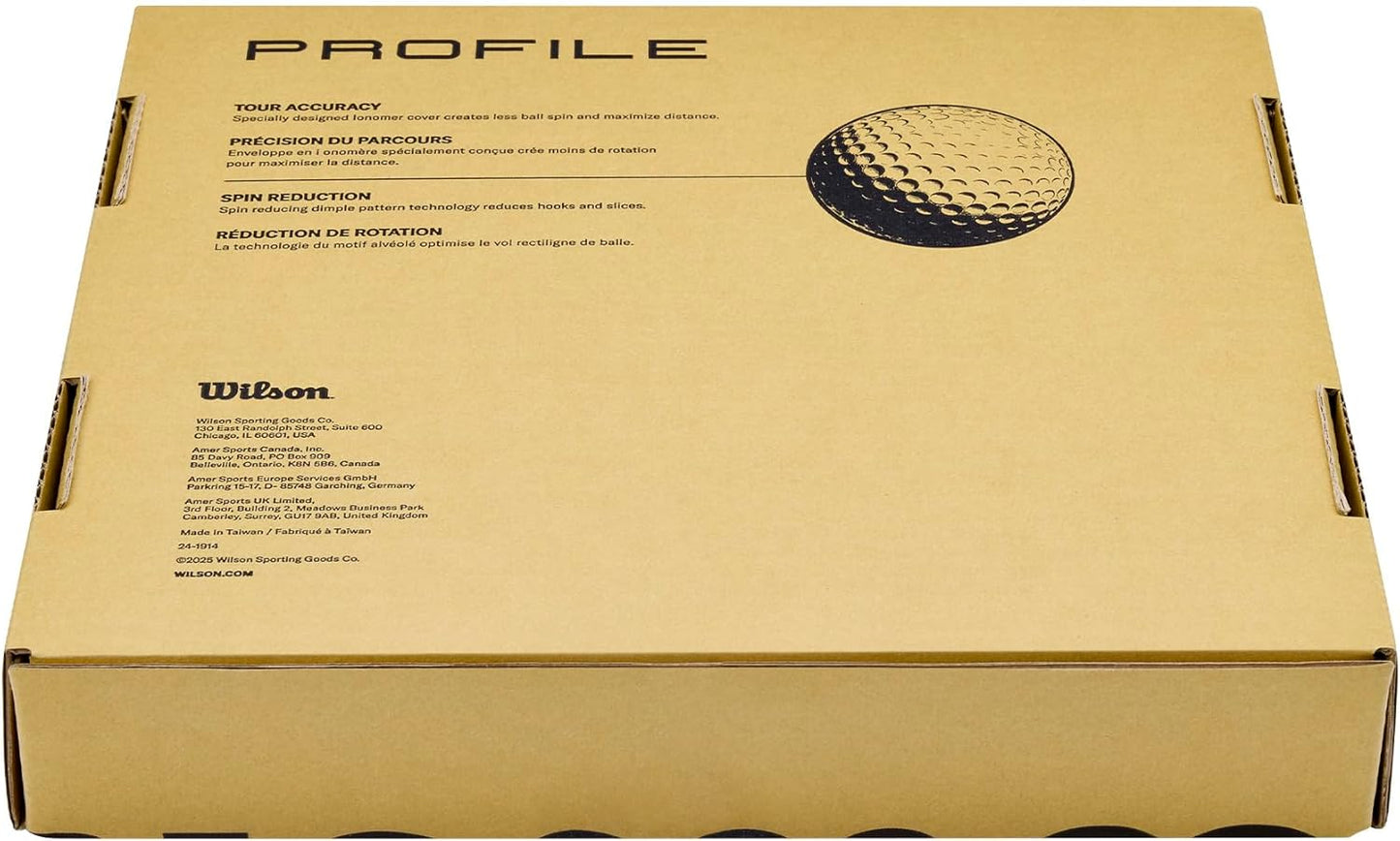 WILSON Profile Distance Golf Balls 36 Pack