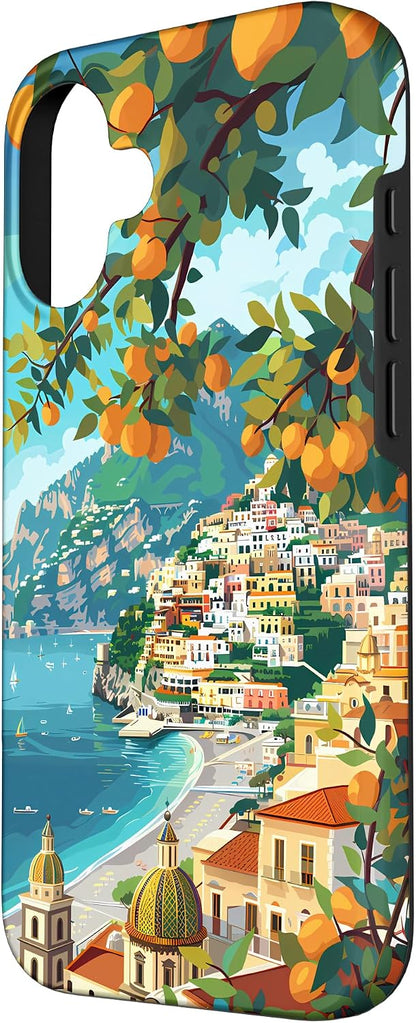 Amalfi Coast with Amalfi Lemons from the Mediterranean Sea Case for iPhone 16
