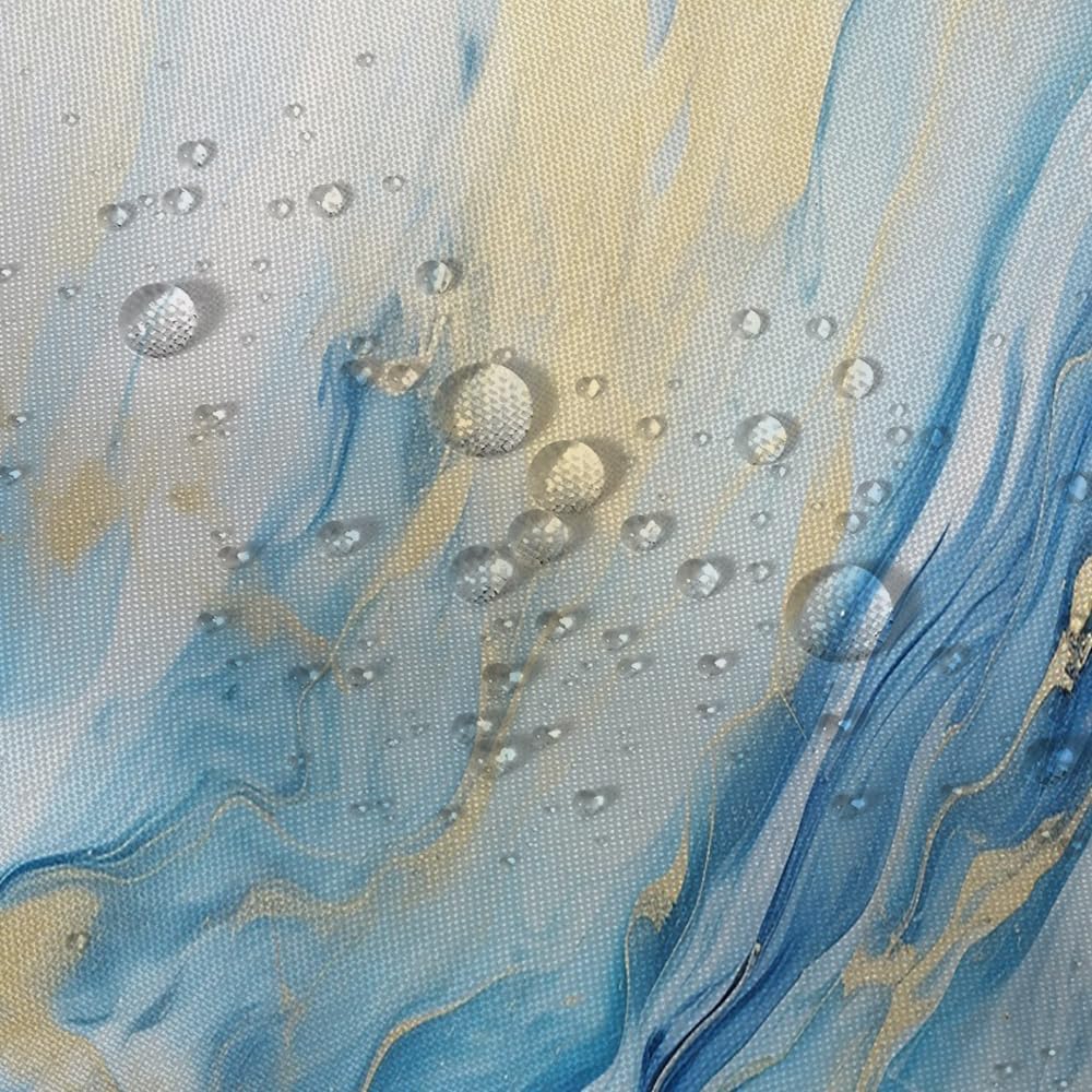 Marble Shower Curtain Abstract Morden Yellow Ink Texture Fabric Shower Curtains for Bathroom Decor 72x72 Inch