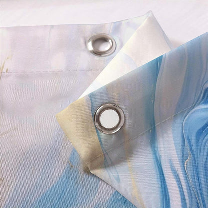 Marble Shower Curtain Abstract Morden Yellow Ink Texture Fabric Shower Curtains for Bathroom Decor 72x72 Inch