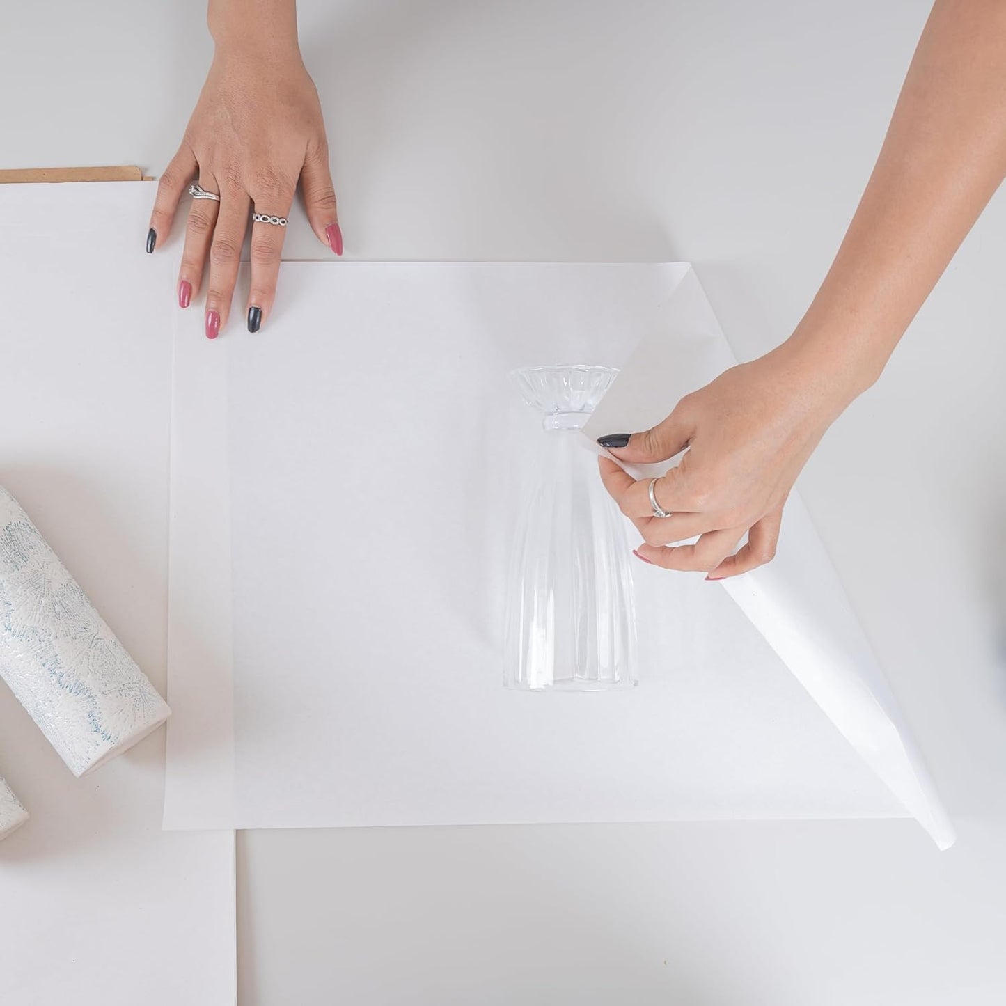 White Tissue Paper 15"x20" - 100 Sheets | White Tissue for Gift Bags, Wrapping & Crafts