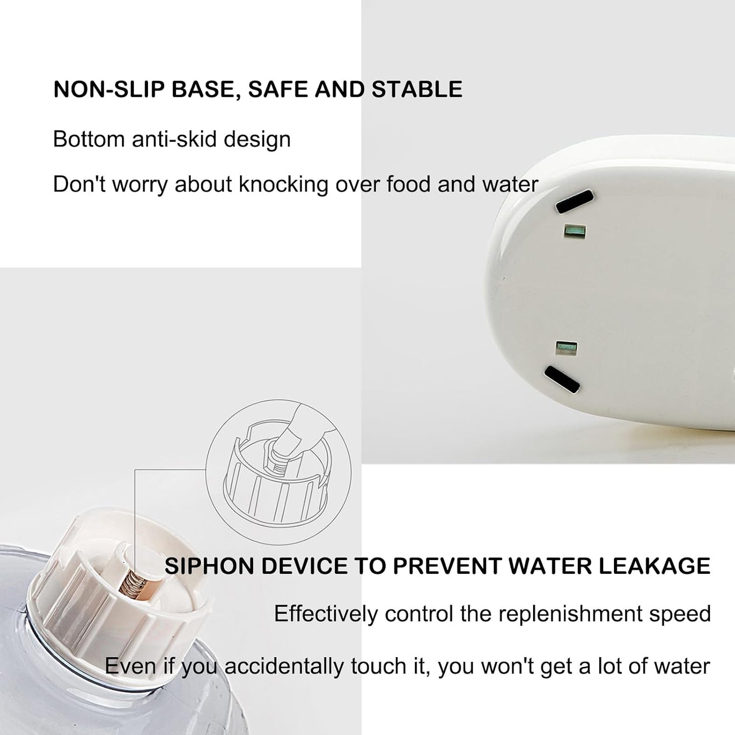 Automatic Pet Water Dispenser - Automatic Cat & Dog Water Bowl, 3.8L Gravity Design, Suitable for Small & Medium-Sized Pets (Green)