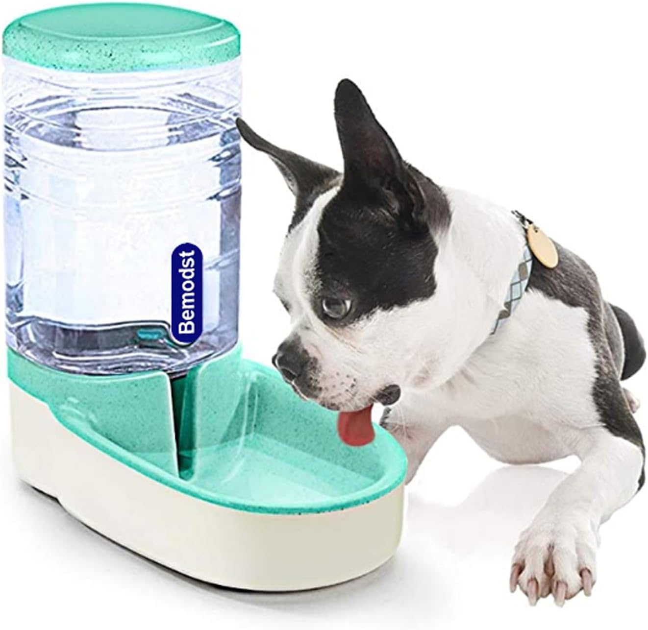 Automatic Pet Water Dispenser - Automatic Cat & Dog Water Bowl, 3.8L Gravity Design, Suitable for Small & Medium-Sized Pets (Green)