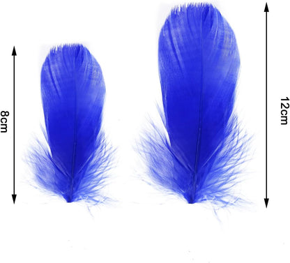 100 Pieces 8-12cm Natural Goose Feathers for DIY Craft Wedding Party Home Decorations, Yellow