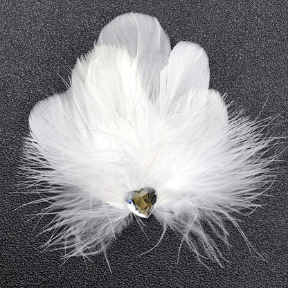 100 Pieces 8-12cm Natural Goose Feathers for DIY Craft Wedding Party Home Decorations, Yellow