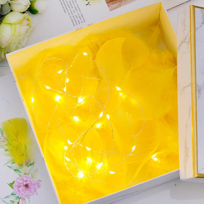 100 Pieces 8-12cm Natural Goose Feathers for DIY Craft Wedding Party Home Decorations, Yellow