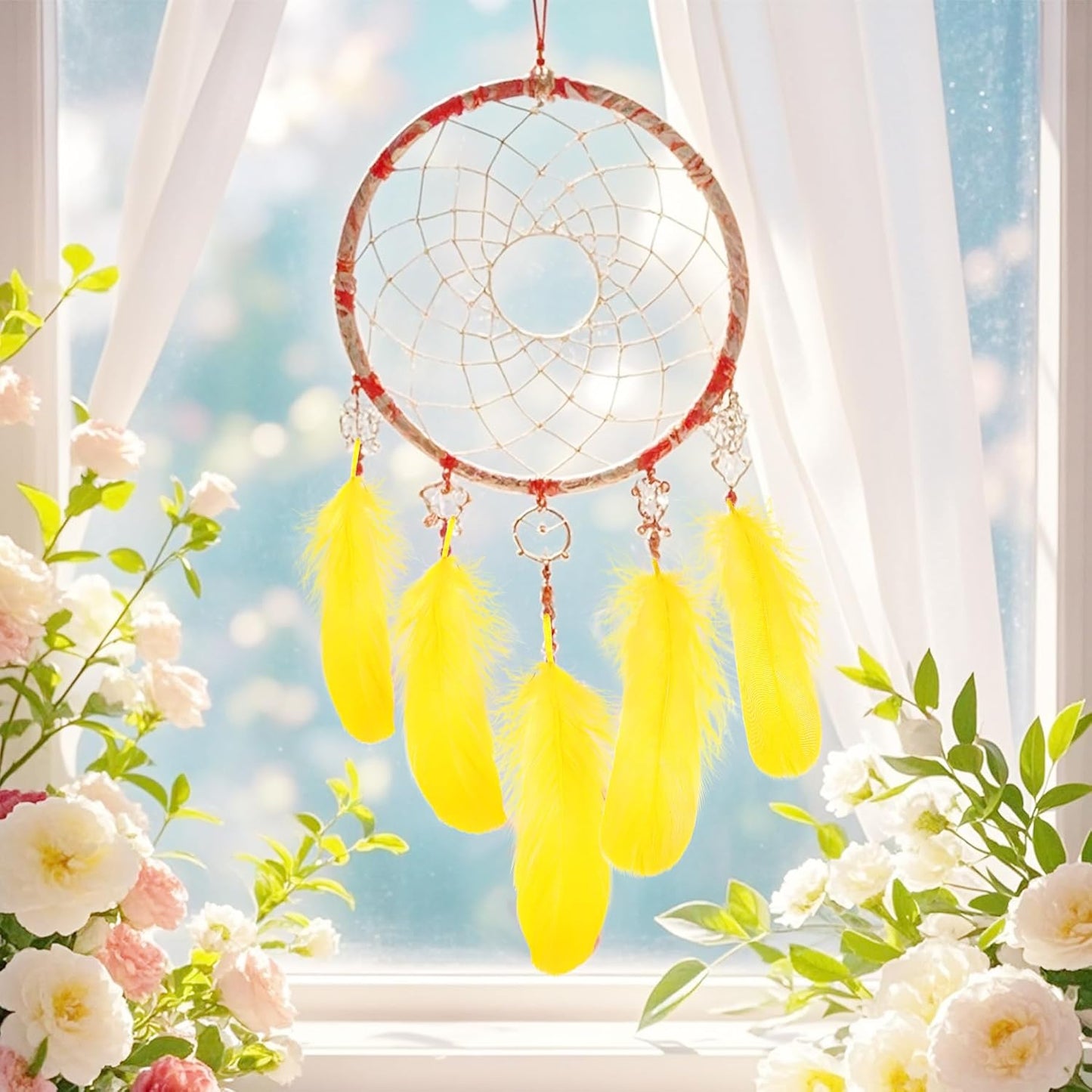 100 Pieces 8-12cm Natural Goose Feathers for DIY Craft Wedding Party Home Decorations, Yellow