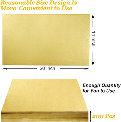 100 Sheets Yellow Tissue Paper Artdly 14 x 20 Inches Yellow Wrapping Paper Bulk for Weddings Birthday DIY Project Christmas