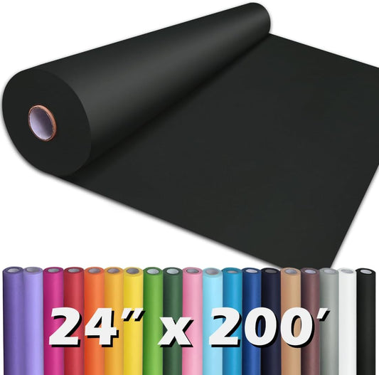 36" x 2,400" (200') Lemon Yellow Kraft Paper Roll for Craft Bulletin Board Paper Art Table Covering Crafting Gift Wrapping Bouquet Packing Parcel 80GSM 55LB (Lemon Yellow, 36" x 200')