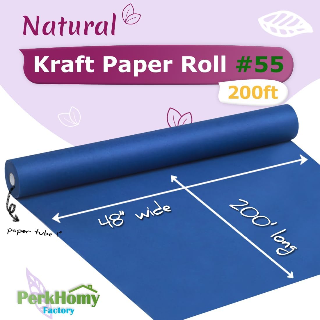 36" x 2,400" (200') Lemon Yellow Kraft Paper Roll for Craft Bulletin Board Paper Art Table Covering Crafting Gift Wrapping Bouquet Packing Parcel 80GSM 55LB (Lemon Yellow, 36" x 200')