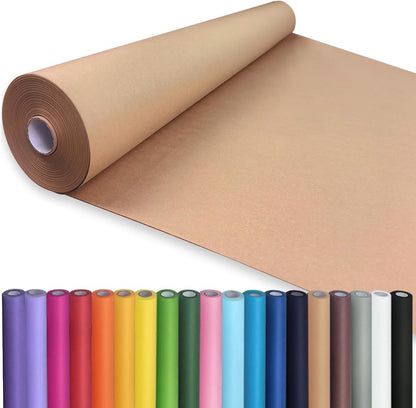 36" x 2,400" (200') Lemon Yellow Kraft Paper Roll for Craft Bulletin Board Paper Art Table Covering Crafting Gift Wrapping Bouquet Packing Parcel 80GSM 55LB (Lemon Yellow, 36" x 200')
