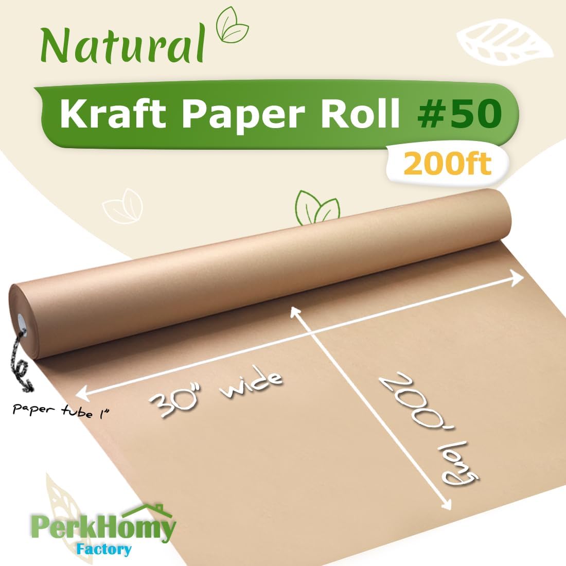 36" x 2,400" (200') Lemon Yellow Kraft Paper Roll for Craft Bulletin Board Paper Art Table Covering Crafting Gift Wrapping Bouquet Packing Parcel 80GSM 55LB (Lemon Yellow, 36" x 200')
