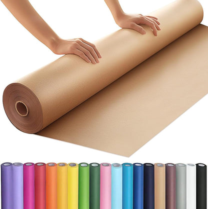 36" x 2,400" (200') Lemon Yellow Kraft Paper Roll for Craft Bulletin Board Paper Art Table Covering Crafting Gift Wrapping Bouquet Packing Parcel 80GSM 55LB (Lemon Yellow, 36" x 200')