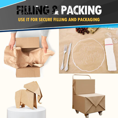 36" x 2,400" (200') Lemon Yellow Kraft Paper Roll for Craft Bulletin Board Paper Art Table Covering Crafting Gift Wrapping Bouquet Packing Parcel 80GSM 55LB (Lemon Yellow, 36" x 200')