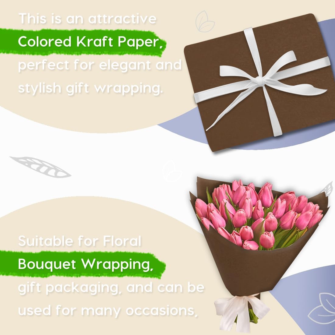 36" x 2,400" (200') Lemon Yellow Kraft Paper Roll for Craft Bulletin Board Paper Art Table Covering Crafting Gift Wrapping Bouquet Packing Parcel 80GSM 55LB (Lemon Yellow, 36" x 200')
