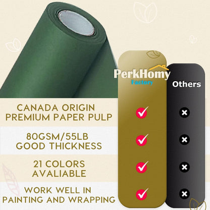 36" x 2,400" (200') Lemon Yellow Kraft Paper Roll for Craft Bulletin Board Paper Art Table Covering Crafting Gift Wrapping Bouquet Packing Parcel 80GSM 55LB (Lemon Yellow, 36" x 200')