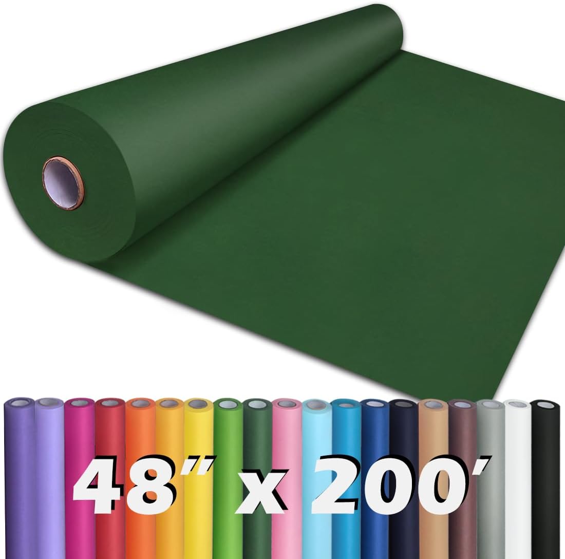 36" x 2,400" (200') Lemon Yellow Kraft Paper Roll for Craft Bulletin Board Paper Art Table Covering Crafting Gift Wrapping Bouquet Packing Parcel 80GSM 55LB (Lemon Yellow, 36" x 200')
