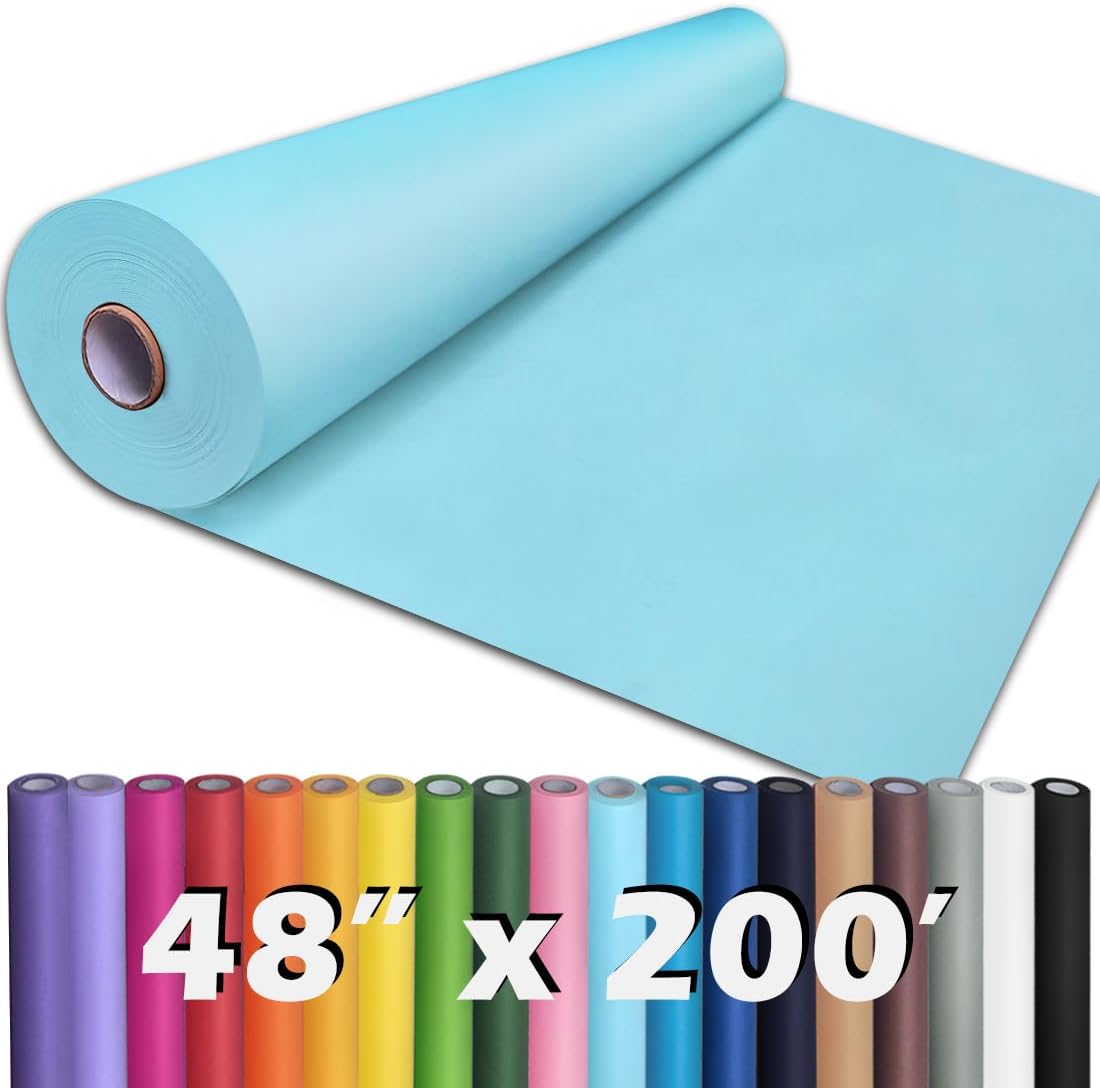 36" x 2,400" (200') Lemon Yellow Kraft Paper Roll for Craft Bulletin Board Paper Art Table Covering Crafting Gift Wrapping Bouquet Packing Parcel 80GSM 55LB (Lemon Yellow, 36" x 200')