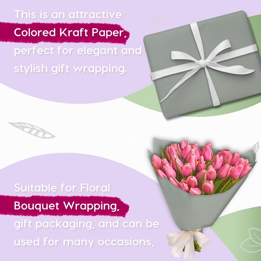 36" x 2,400" (200') Lemon Yellow Kraft Paper Roll for Craft Bulletin Board Paper Art Table Covering Crafting Gift Wrapping Bouquet Packing Parcel 80GSM 55LB (Lemon Yellow, 36" x 200')