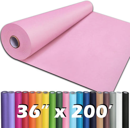 36" x 2,400" (200') Lemon Yellow Kraft Paper Roll for Craft Bulletin Board Paper Art Table Covering Crafting Gift Wrapping Bouquet Packing Parcel 80GSM 55LB (Lemon Yellow, 36" x 200')