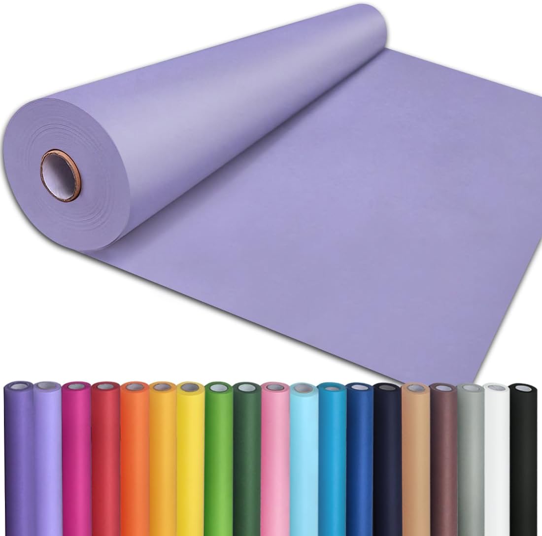 36" x 2,400" (200') Lemon Yellow Kraft Paper Roll for Craft Bulletin Board Paper Art Table Covering Crafting Gift Wrapping Bouquet Packing Parcel 80GSM 55LB (Lemon Yellow, 36" x 200')