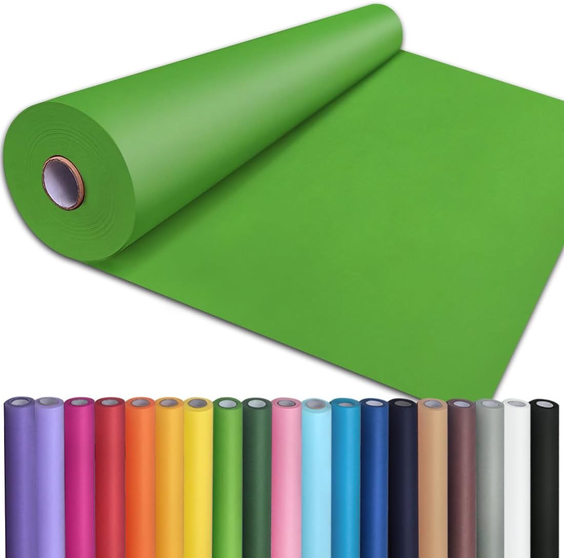 36" x 2,400" (200') Lemon Yellow Kraft Paper Roll for Craft Bulletin Board Paper Art Table Covering Crafting Gift Wrapping Bouquet Packing Parcel 80GSM 55LB (Lemon Yellow, 36" x 200')