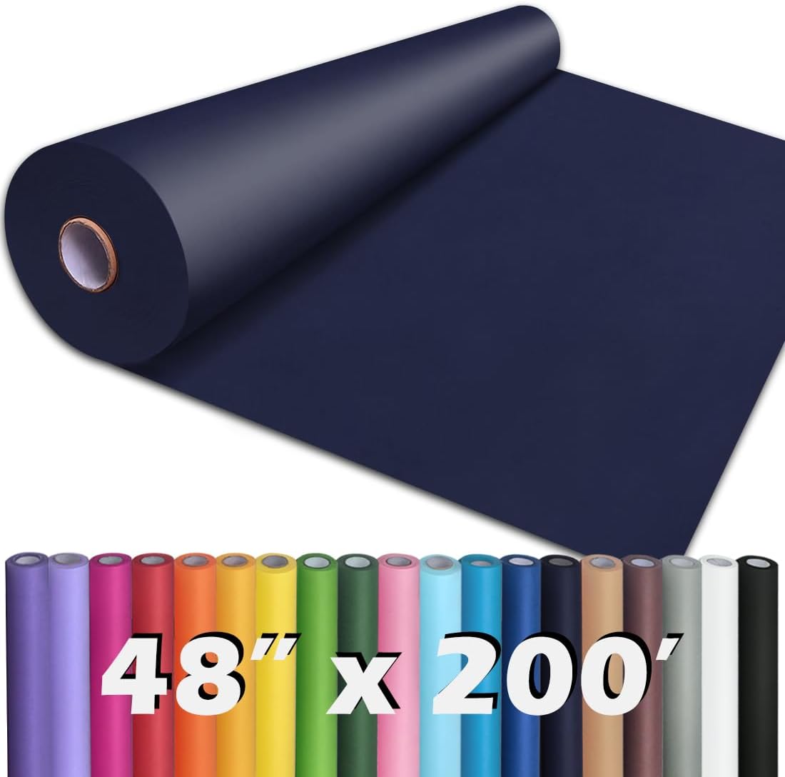 36" x 2,400" (200') Lemon Yellow Kraft Paper Roll for Craft Bulletin Board Paper Art Table Covering Crafting Gift Wrapping Bouquet Packing Parcel 80GSM 55LB (Lemon Yellow, 36" x 200')