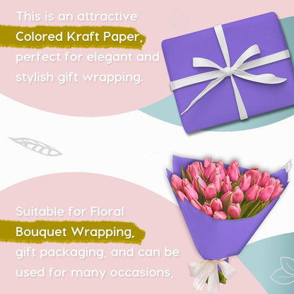 36" x 2,400" (200') Lemon Yellow Kraft Paper Roll for Craft Bulletin Board Paper Art Table Covering Crafting Gift Wrapping Bouquet Packing Parcel 80GSM 55LB (Lemon Yellow, 36" x 200')