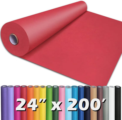 36" x 2,400" (200') Lemon Yellow Kraft Paper Roll for Craft Bulletin Board Paper Art Table Covering Crafting Gift Wrapping Bouquet Packing Parcel 80GSM 55LB (Lemon Yellow, 36" x 200')