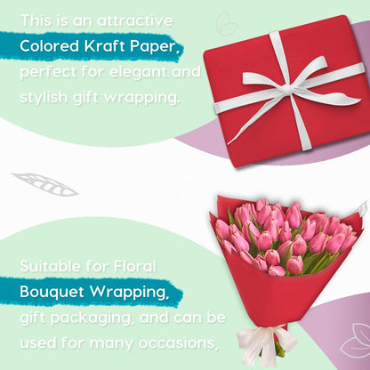 36" x 2,400" (200') Lemon Yellow Kraft Paper Roll for Craft Bulletin Board Paper Art Table Covering Crafting Gift Wrapping Bouquet Packing Parcel 80GSM 55LB (Lemon Yellow, 36" x 200')