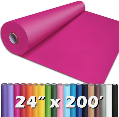 36" x 2,400" (200') Lemon Yellow Kraft Paper Roll for Craft Bulletin Board Paper Art Table Covering Crafting Gift Wrapping Bouquet Packing Parcel 80GSM 55LB (Lemon Yellow, 36" x 200')