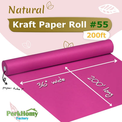 36" x 2,400" (200') Lemon Yellow Kraft Paper Roll for Craft Bulletin Board Paper Art Table Covering Crafting Gift Wrapping Bouquet Packing Parcel 80GSM 55LB (Lemon Yellow, 36" x 200')