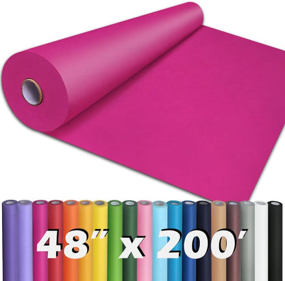 36" x 2,400" (200') Lemon Yellow Kraft Paper Roll for Craft Bulletin Board Paper Art Table Covering Crafting Gift Wrapping Bouquet Packing Parcel 80GSM 55LB (Lemon Yellow, 36" x 200')