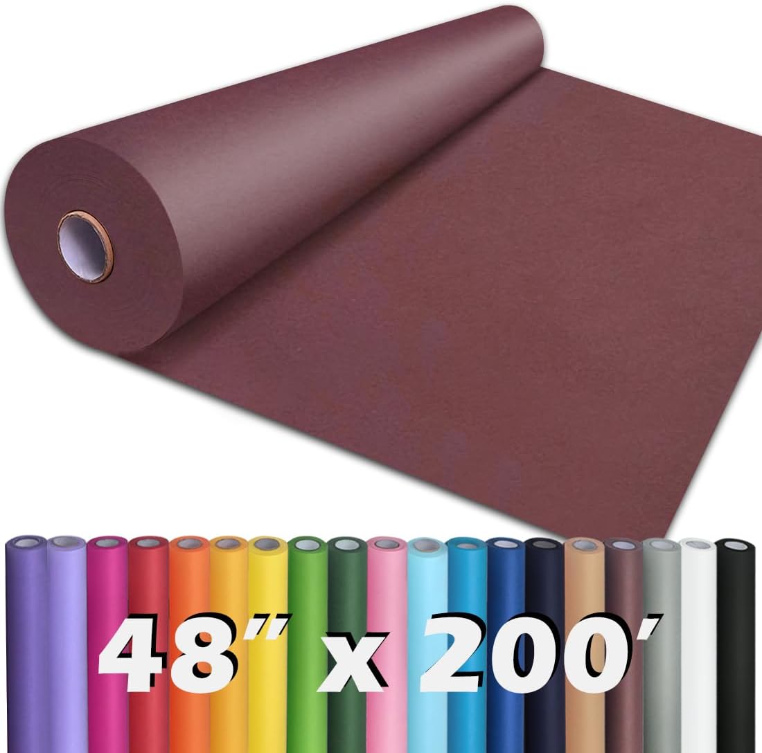 36" x 2,400" (200') Lemon Yellow Kraft Paper Roll for Craft Bulletin Board Paper Art Table Covering Crafting Gift Wrapping Bouquet Packing Parcel 80GSM 55LB (Lemon Yellow, 36" x 200')